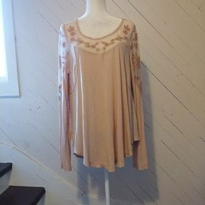 Free People New Romantics Blush Swing Tunic